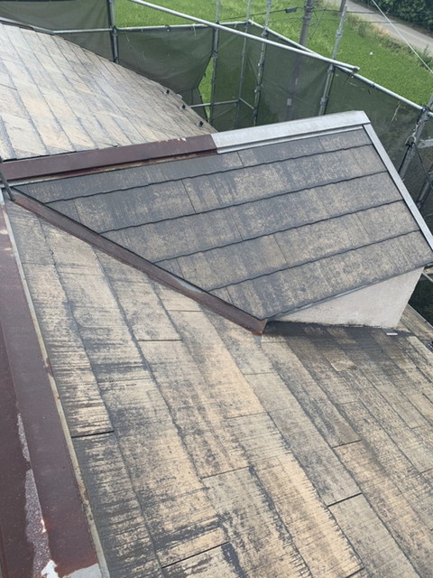 洗浄後の屋根