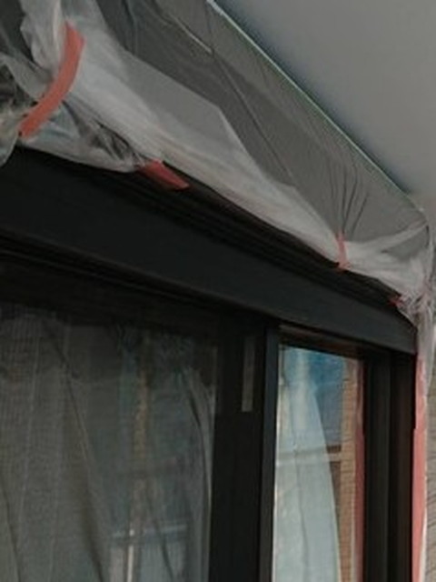 リフォーム　外壁塗装　養生　付帯部