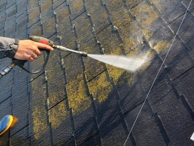 屋根　リフォーム　高圧洗浄