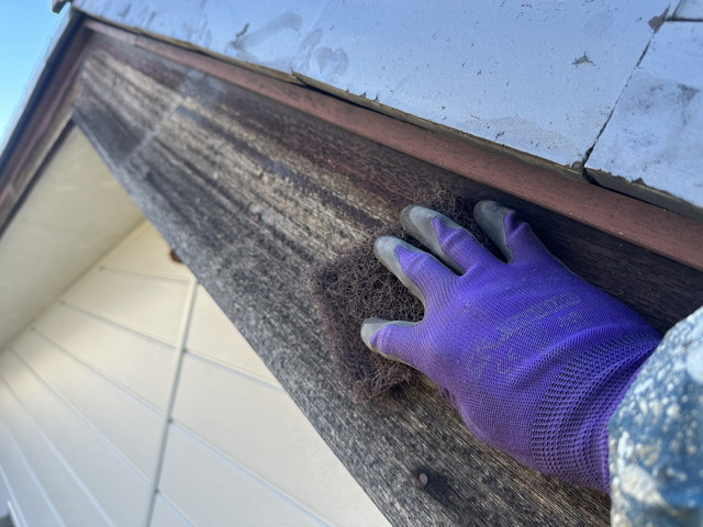 高崎市　外壁カバー工法　付帯部塗装　コーキング