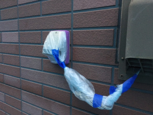 外壁塗装　養生