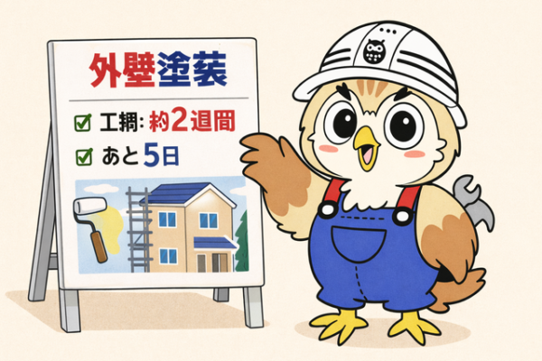 ふくまる 外壁塗装工期日数⑩