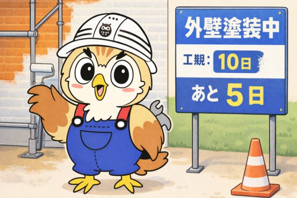 ふくまる 外壁塗装工期日数⑨