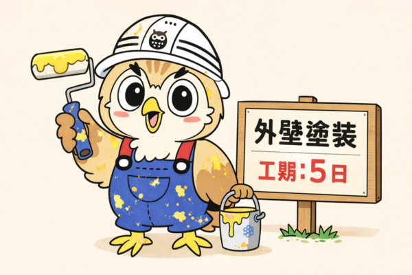 ふくまる 外壁塗装工期日数③