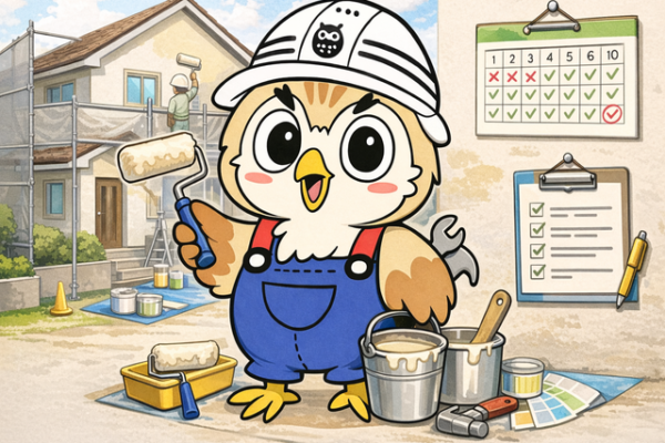 ふくまる 外壁塗装工期日数⑪