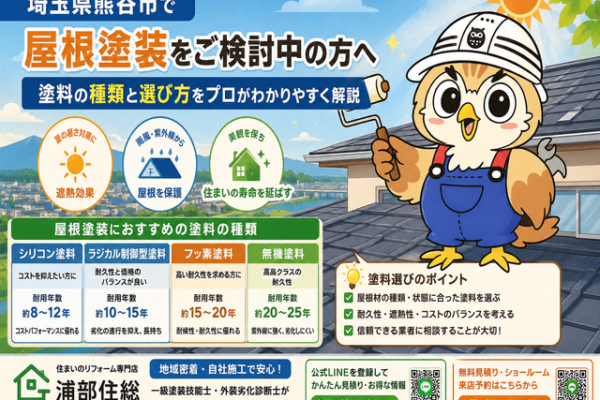 ふくまる 屋根塗装塗料種類③