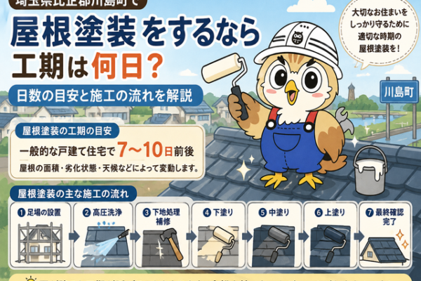 ふくまる 屋根塗装工期日数⑪