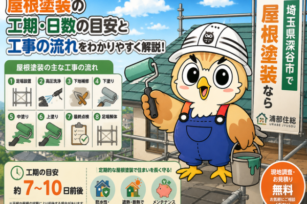 ふくまる 屋根塗装工期日数②