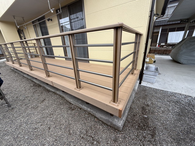 ウッドデッキ施工後