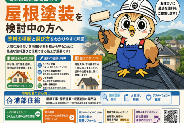 ふくまる 屋根塗装塗料種類⑬